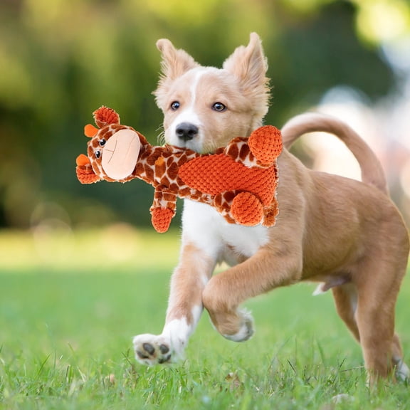 ETHZZLE Dog Shaking Toy Dog Chew Toy Plush Giraffe Shape 1Pcs