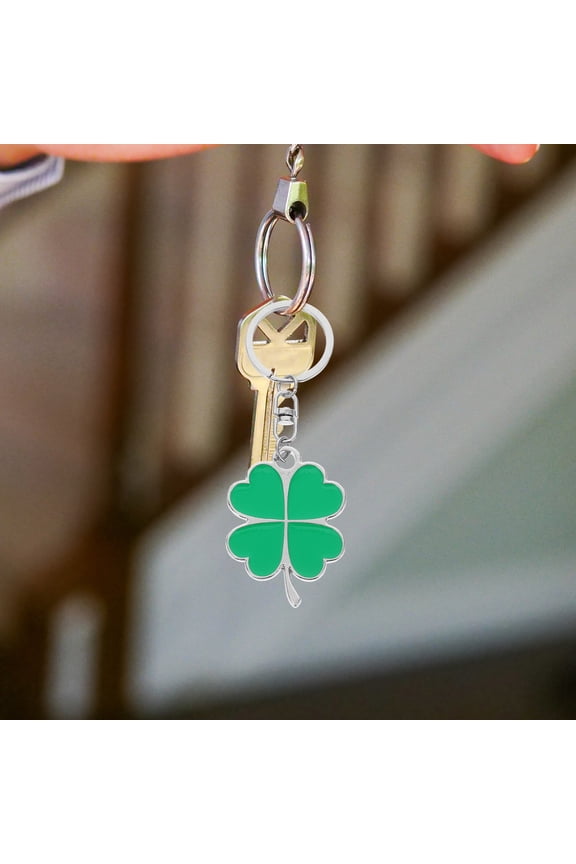 Green Leaf Keychain Stylish Zinc Alloy Key Unique Design Key Holder Accessory