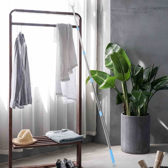 ETHZZLE Telescopic Clothes Drying Pole , with High Load Capacity for Home Laundry Hanging