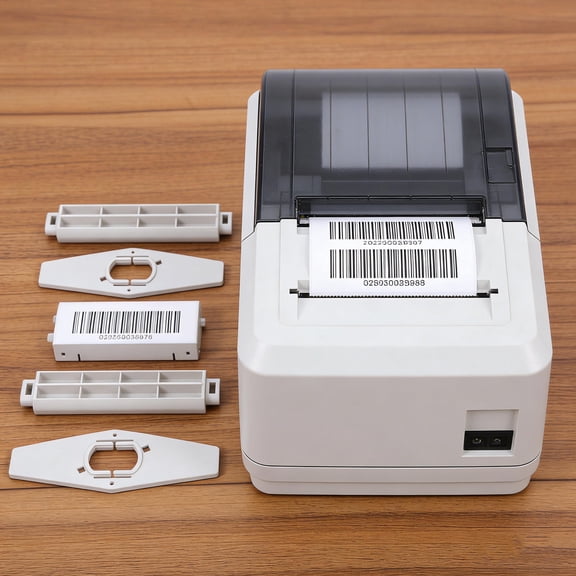 ETHZZLE Printer Paper Tube Plastic Spindle White for Thermal Barcode Printer Use