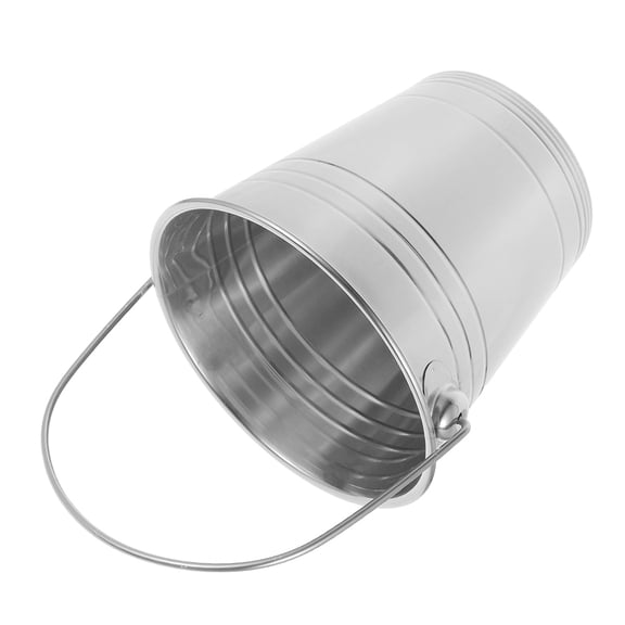 ETHZZLE Thicken Ice Storage Bucket Stainless Steel Beer Bottle Holder for Party and Bar Use