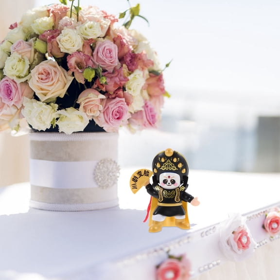 ETHZZLE Sichuan Opera Face Changing Dolls Puppet Multi Plastic Face Changing 1 PCS For Car Dashboard Decoration