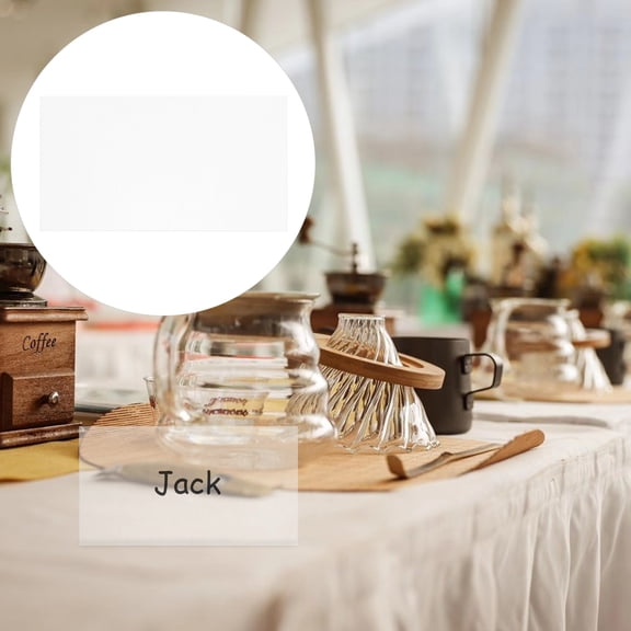 ETHZZLE Transparent Acrylic Place Cards 20Pcs for Wedding Signage and Receptions