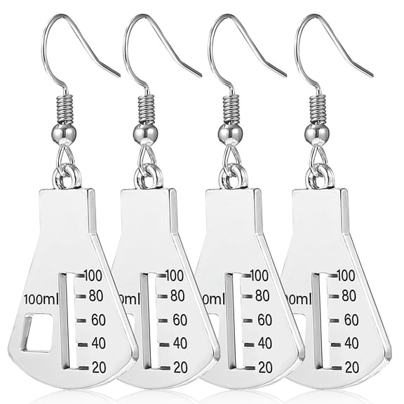 ETHZZLE Unique Erlenmeyer Flask Dangle Earrings for Women's Lightweight Fashion Jewelry for Decoration
