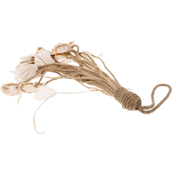 ETHZZLE Unique Shell Hanging Decoration with Rope for Mediterranean Style Home Festive Decor