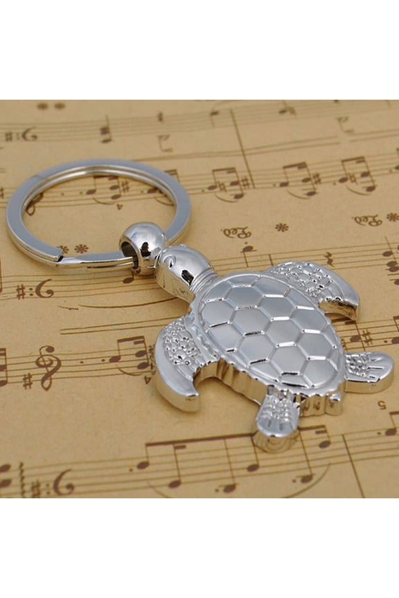 Unique Turtle Keychain Metal Ocean Keychain Pendant for Car Key 1Set