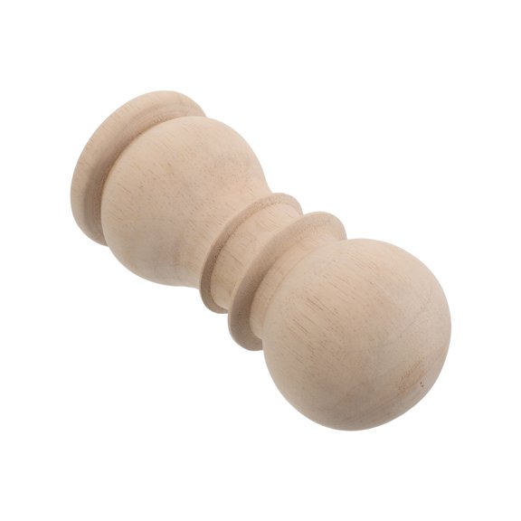 ETHZZLE Unpainted Solid Wood Bed Post Finials Wooden Column Topper Fence Post Caps for Home Projects