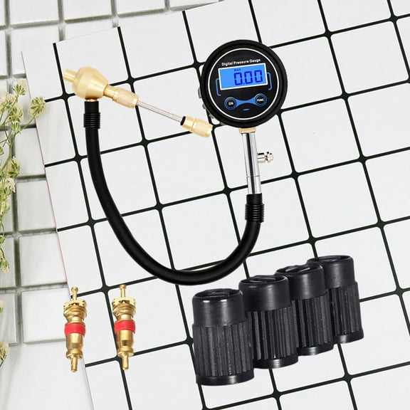 ETHZZLE Manometer For Machinery Black 1 Set 5.1 x 7.5 x 0.6 In