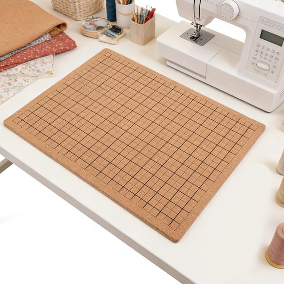 ETHZZLE Cork Macrame Board with Printed Grid, Versatile Craft Tool for Crochet, Braiding, Beading and More