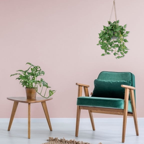 ETHZZLE Faux Green Plants Wall Hanging for Office Workers, 1 Set - Decorative Indoor Artificial Plant Decor