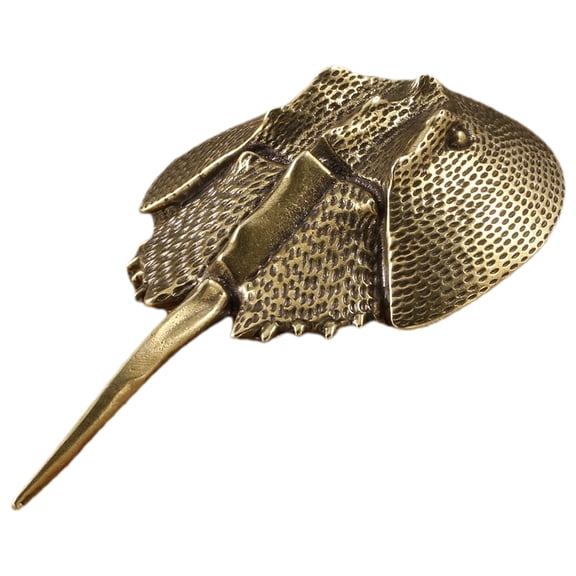 ETHZZLE Animal Shaped Figurine Brass Animal Statue Golden 1Pcs For Home Decor