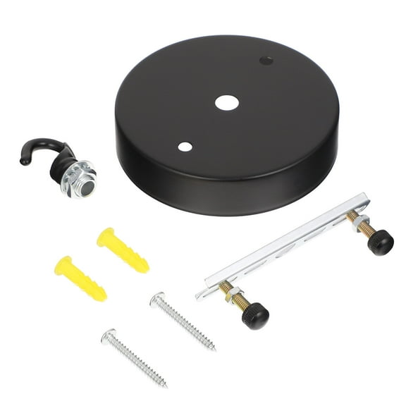 ETHZZLE Vintage Ceiling Fixture Chandelier Ceiling Plate Black 1Set