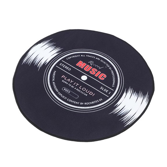 ETHZZLE Vintage Style Vinyl Record Round Rug with Anti Slip Backing for Home Decor