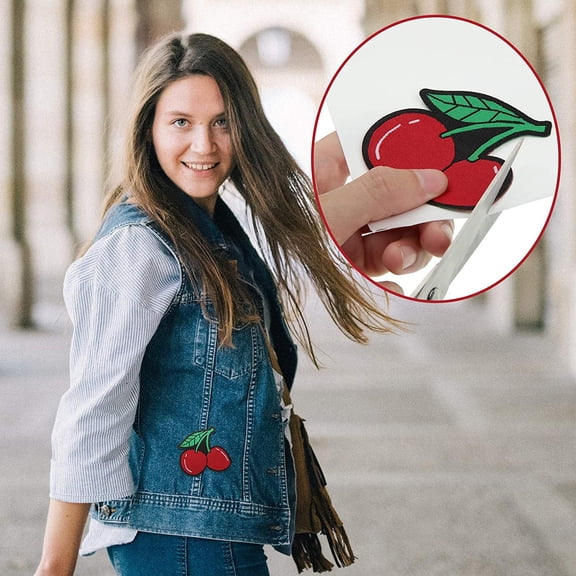 ETHZZLE Washable White Press on Cloth Patch Adhesive Sheet for Quick Clothing Fix