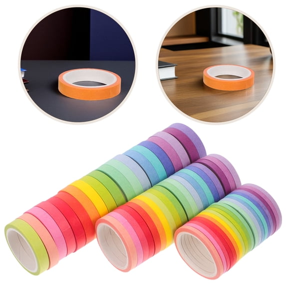 ETHZZLE Assorted Color Decorative Wasabi Tape for Crafting, Journaling, and Creative Projects