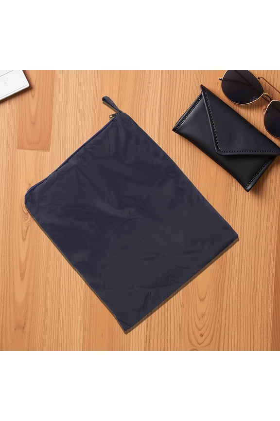 Waterproof Rain Poncho Storage Bag Dark Blue Compact Travel Pouch for Motorcycle and Outdoor Use