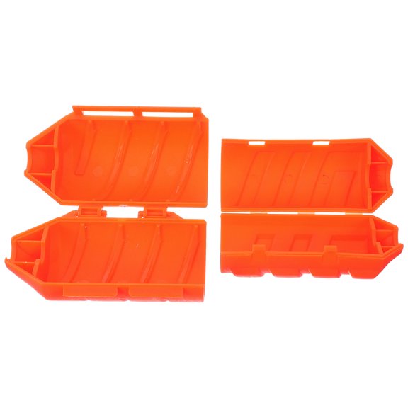 ETHZZLE Waterproof Orange Outdoor Junction Box for Dual Power Line Connection and Cable Protection