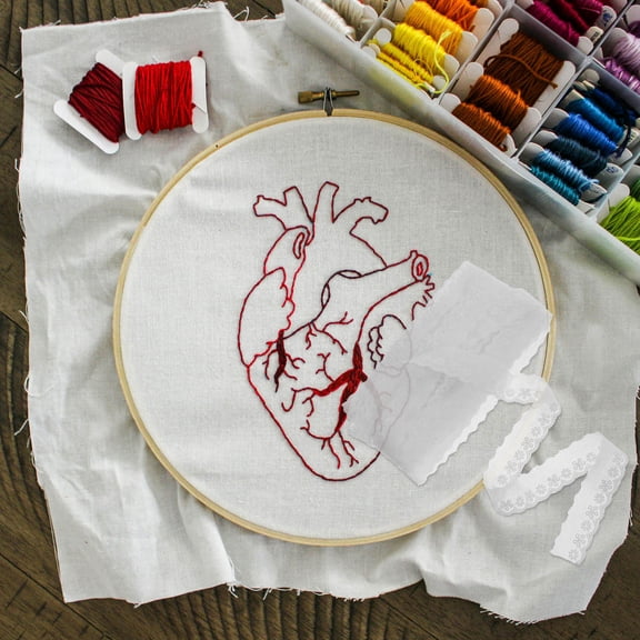 ETHZZLE White Scalloped Eyelet Lace Trim Cotton Embroidered Ribbon for Sewing and Fashion