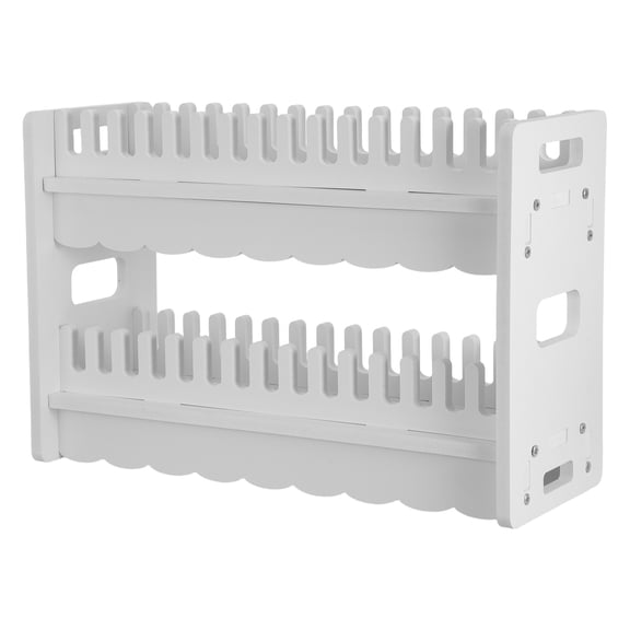 ETHZZLE White Desktop Cell Phone Stand and Organizer Rack for Office and Home Use, Workflow Efficiency