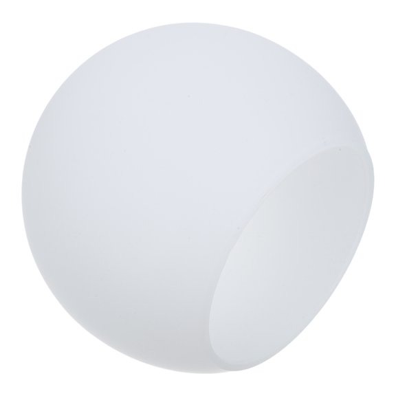 ETHZZLE White Frosted Glass Lamp Shade for Home with Round Design and Soft Light Diffusion