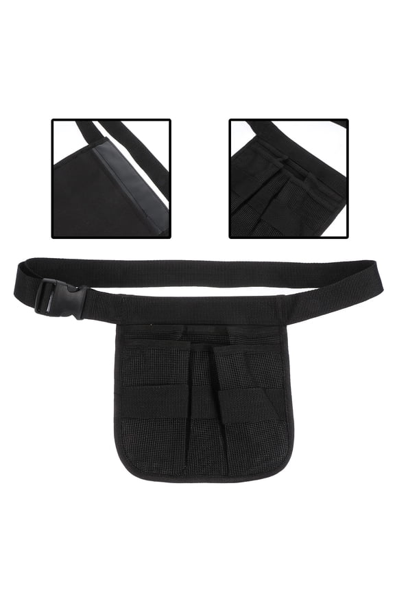 Multi-Pocket White Tool Waist Bag for Medical and Garden Tool Storage