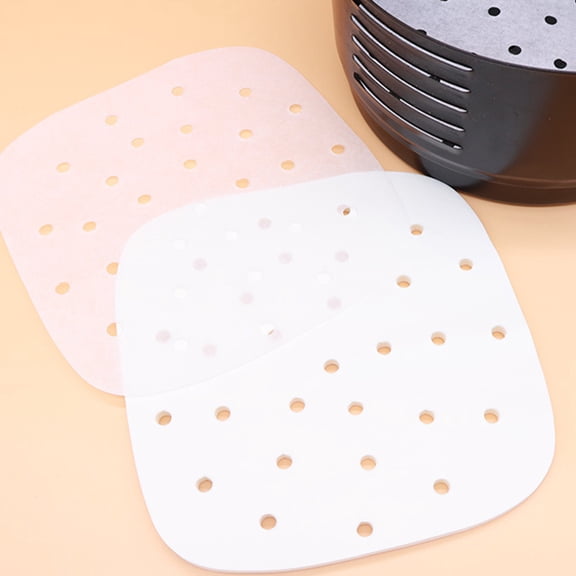 ETHZZLE White Perforated Baking Paper Liner for Air Fryer Nonstick Grease Proof
