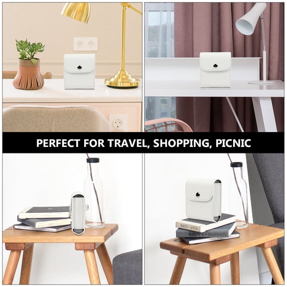 ETHZZLE White Photo Pouch with Back Buckle for Instant Camera Accessories