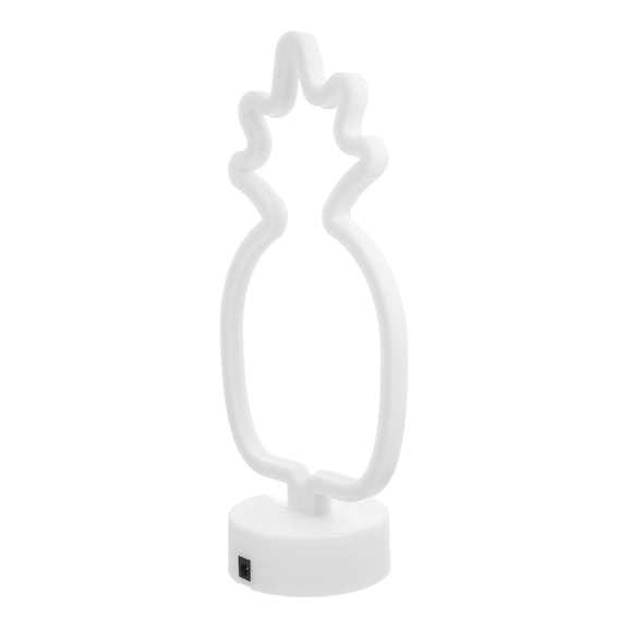 ETHZZLE White Pineapple Shaped Neon Lamp Table Lamp Low Voltage Night Light for Home Decor