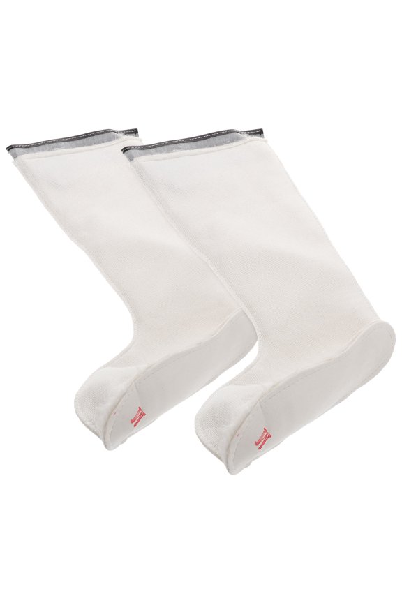 White Plush Lined Winter Rain Boot Liners for Outdoor Sports Work and Hiking