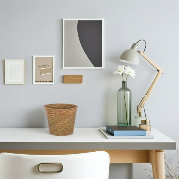 ETHZZLE Light Green Wicker Planter Basket for Home Storage and Decoration, 1 Set