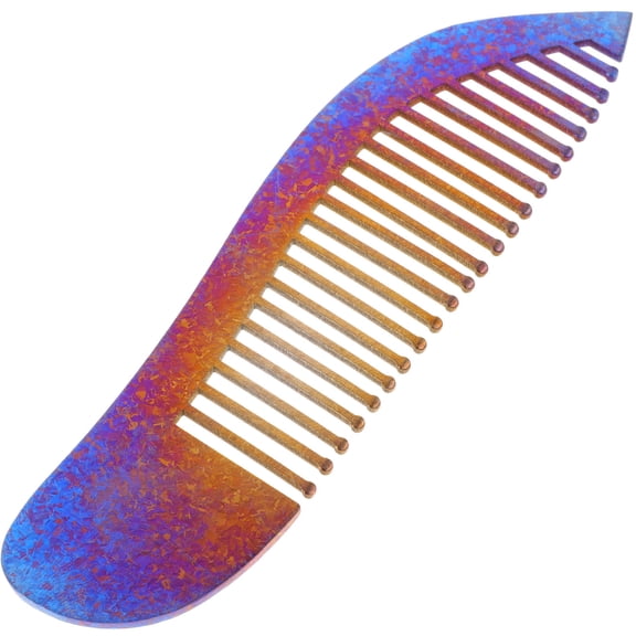 ETHZZLE Salon Quality Hairdresser Comb with Multicolor Fish Shape and Anti Rust Titanium Alloy Material