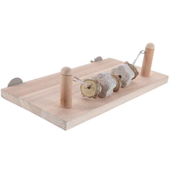 ETHZZLE Small Bird Perch Beige Wear-Resistant 1 Set