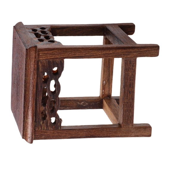 ETHZZLE Natural Wood Plant Stool for Home Decor Stable Indoor Potted Plant Display Stand