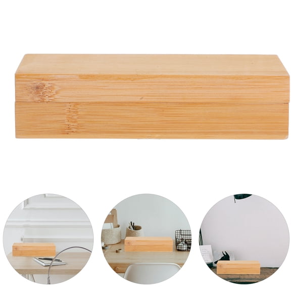 ETHZZLE Vintage Wooden Box For Adults Decluttering Natural Wood 1Pack