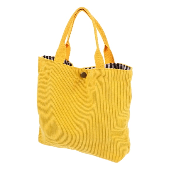 ETHZZLE Yellow Portable Bento Lunch Storage Bag Lightweight MultiPurpose Synthetic Material Large Capacity