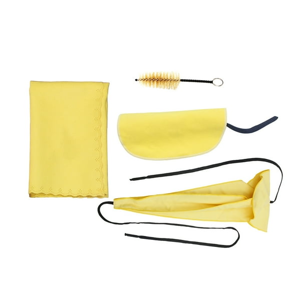 ETHZZLE Yellow Saxophone Cleaning Kit with Soft Passing Cloth Brush and ...