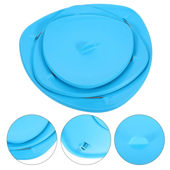 ETHZZLE dessert stand Foldable Party Serving Tray Blue Plastic Display Stand for Fruits 1Pcs