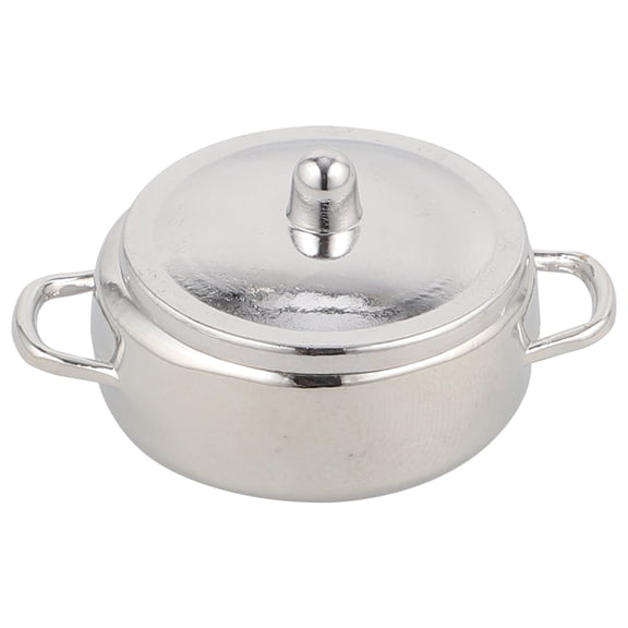 ETHZZLE Miniature Alloy Stew Pot Cookware Set for Home Decoration and Collectible Display