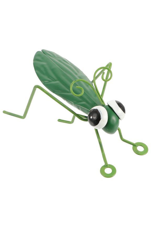 1Pc Premium Brass Iron Grasshopper Model Decor in Green for Festival and Shopping Mall Decoration