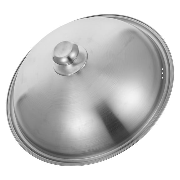 ETHZZLE Household Pot Lid Stainless Steel Lid with Anti Hot Handle for Pans