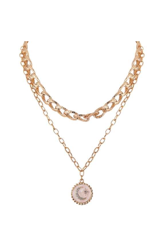 Layered Necklaces For Women Adjustable Elegant Stackable 1Set
