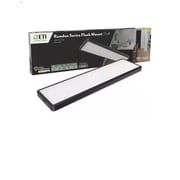 ETI 1  x 4  Runden LED Linear Flush Mount Black, 4700 Lumen, 3CCT Color Preference, Dimmable, 120-Volt, C05016402A
