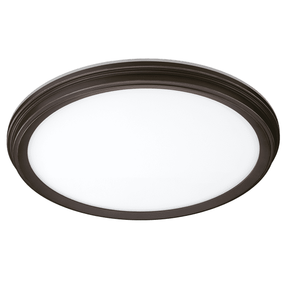 ETI 11" Low Profile Surface Mount LED Ceiling Light; Oil Rubbed Bronze, 3CCT Adjustable: 3000K/4000K/ 5000K