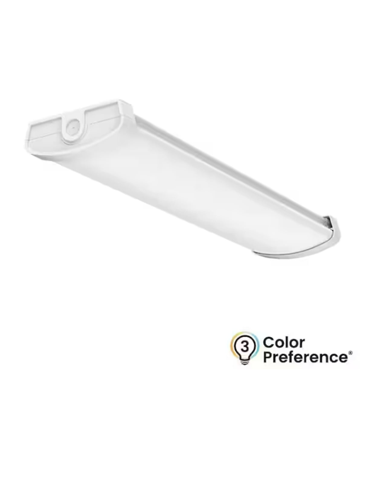 ETI 2’ x 6” Selectable Commercial LED Wrap Light with Lumen Boost, 3CCT Color Preference, Multi-Volt 120-277V, C03038501A