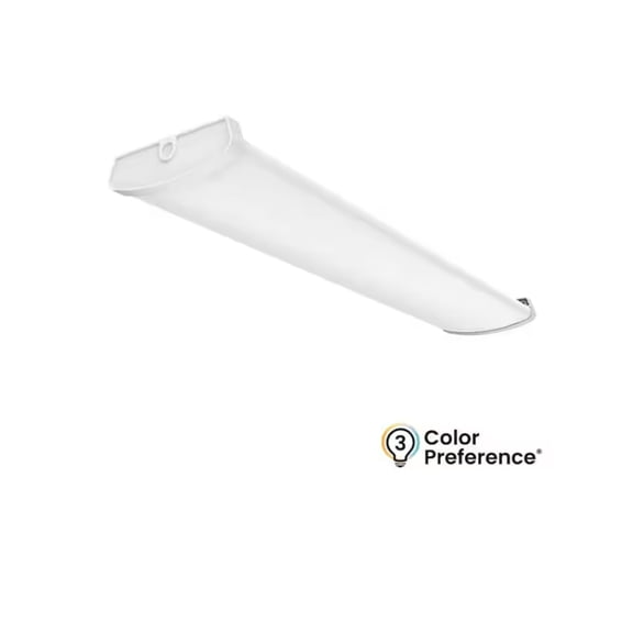 ETI 4 x 10 Wide Selectable Commercial LED Wrap Light with Lumen Boost, 3CCT Color Preference, Multi-Volt 120-277V, C03040501A