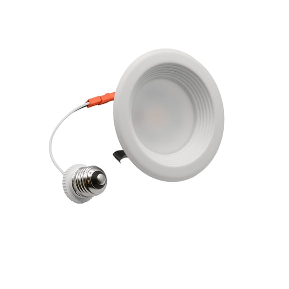 ETI Lighting  4" LED Downlight with Baffle Trim, 700 Lumen, Adjustable 5CCT, Dimmable, 120V, 63318101