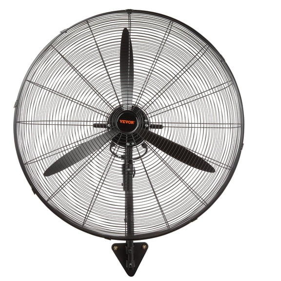 Commercial Wall Fan with Misting, 30 Inch, 9500 CFM High Airflow, 3-Speed & Oscillation, Waterproof, ETL Listed for Industrial, Warehouse, Residential Use