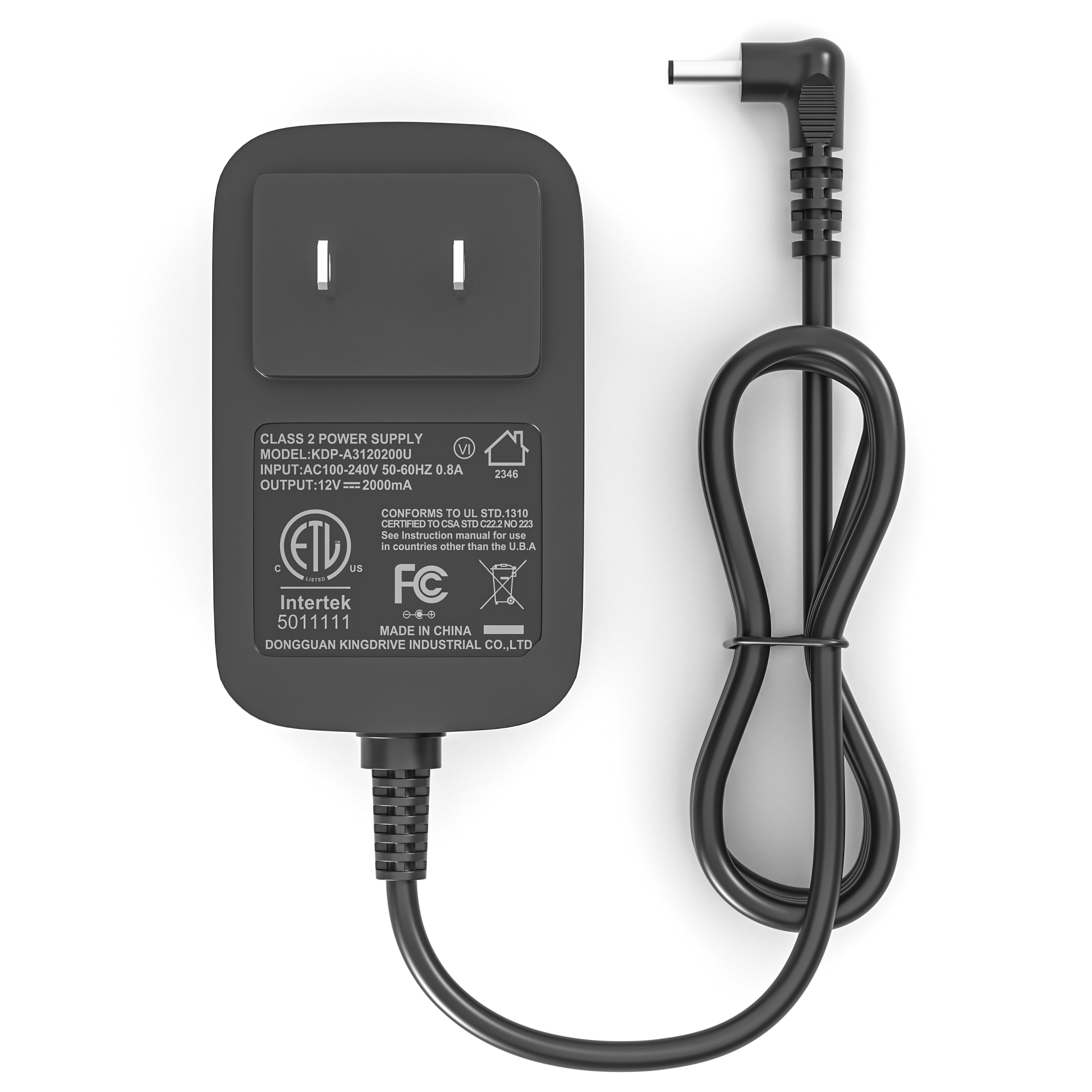 EBK 12V 2A Laptop Charger (ETL Listed) AC Power Supply Adapter for