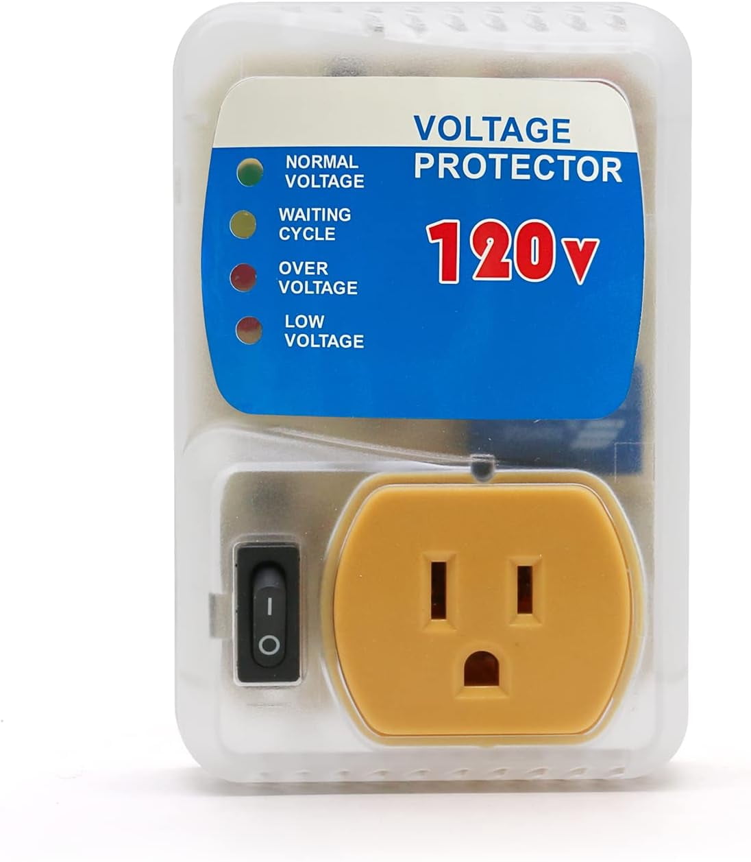 [ETL Listed] Electronic Surge Protector for Home Appliance,Voltage Protector Suit for Refrigerators and Freezers, Voltage Brownout Outlet 120V 15A,1800Watts(4 Pack),120V-1-yellow,Surge Protection,1