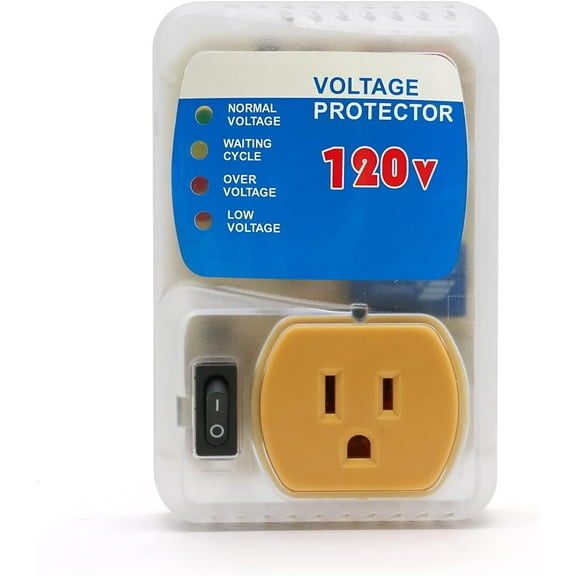 [ETL Listed] Electronic Surge Protector for Home Appliance,Voltage Protector Suit for Refrigerators and Freezers, Voltage Brownout Outlet 120V 15A,1800Watts(4 Pack),120V-1-yellow,Surge Protection,1